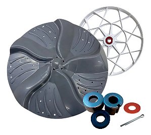Agitador Batedor Colormaq Lcb Lcs 10/12kg E Kit Bucha Polia Cinza