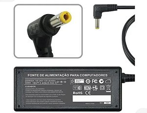 Fonte de Notebook Toshiba 19v 3.42 amperes
