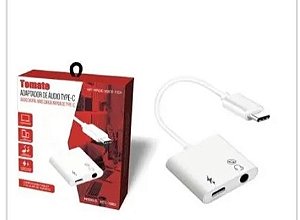 Adaptador de som tipo C tomate