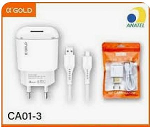 carregador agold V8 cabo solto