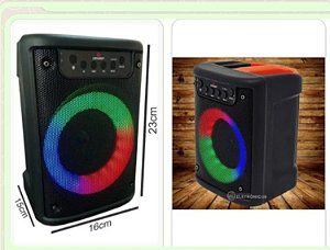 Caixa de som fluorescente 23 CM