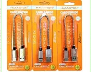 Cabo iOS curto de metal