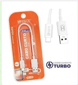 Cabo V8 curto de meta