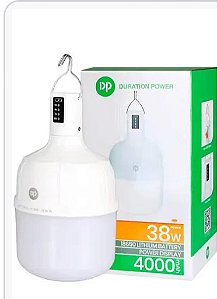 Lâmpada recarregável 38w