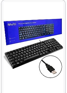 Teclado com fio Multilaser