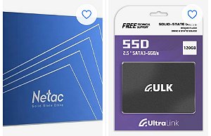Memória SSD 120 gigas netac