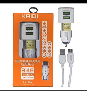 Carregador veicular Kaidi TC