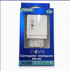Fonte inova Turbo 4.1 com 3 saídas USB