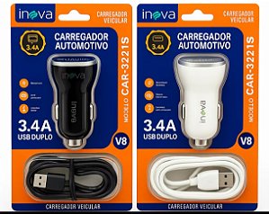 Carregador inova V8 veicular completo