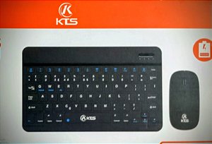 Conjunto teclado e mause sem fio bluetooth