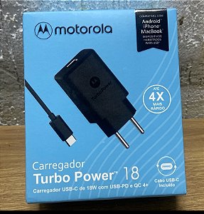 Carregador Motorola turbo TC 4X+