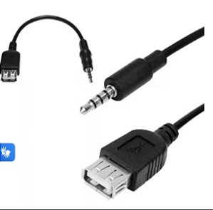 Cabo P2/USB fêmea