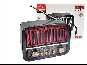 Rádio retro portátil ka 8552