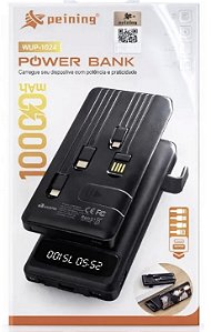 Power bank peinig 10 mil várias saídas para carregamento
