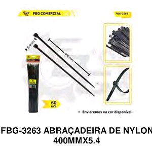 Braçadeira de Nylon pacote com 50 unidades