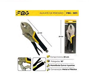 Alicate de pressão com Cabo emborrachado