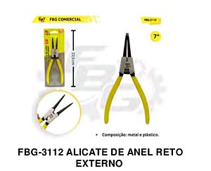 Alicate de anel reto externo