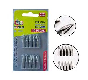Ponteira bits para furadeira 10 peças