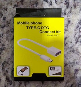 OTG entrada USB saída tipo C