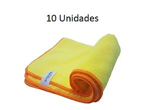 Kit 10 Flanela De Microfibra Autoamérica Premium 60x40 Cm