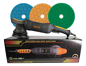 Politriz Roto Orbital RS 15mm 900w 110V Kers + Kit 3 Boinas de Brinde