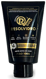 O Resolvidro Gold Composto para Polimento de Vidros Líquido 100gr - Resolvidro