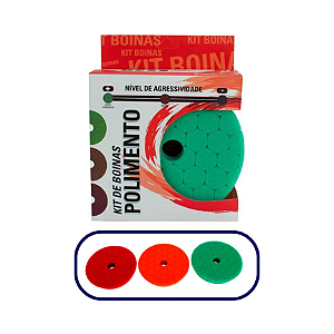 Kit 3 Boinas de Espuma 5 Polegadas (Corte, Refino e Lustro) Sgt - Sigma Tools