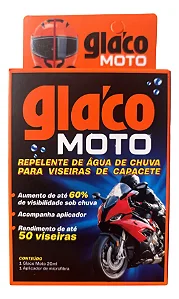 Glaco Moto 20ml - Repelente De Água Para Capacete 50 Viseiras - Soft99
