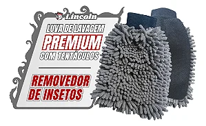 Luva De Microfibra Cinza Com Removedor de Insetos Lincoln