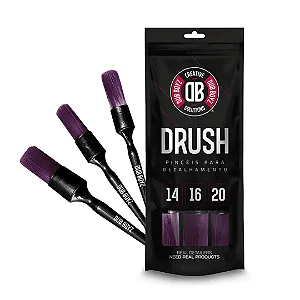 Kit 3 Pinceis Para Detalhamento Drush Dub Boyz