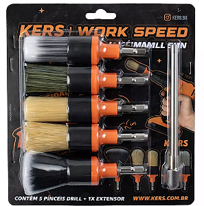 Kit de Pinceis Drill Work Speed - Kers