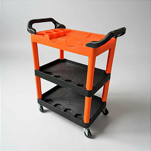 Carrinho Power Rhino Preto e Laranja Kers