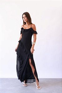 VESTIDO MAXI BABADOS ALICE