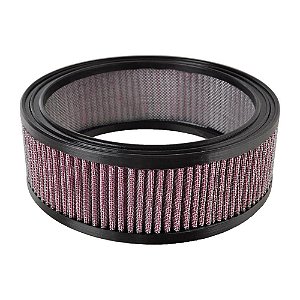 Filtro de ar esportivo lavável redondo 65mm por 190mm