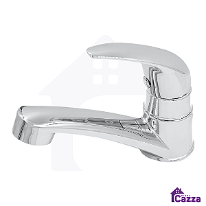 Torneira De Banheiro Lavatório Fecho Rápido ABS Cromado Slim Mesa 1/4 De Volta