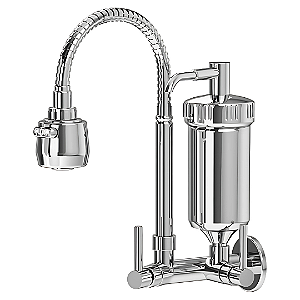 Torneira Metal Inox Filtro Gourmet Cozinha Parede COD-1132-7