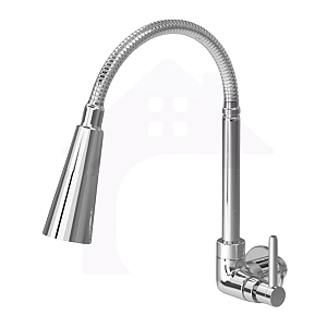 Torneira Flexível Gourmet Parede cônico Cromado 1/4v COD-1141-8