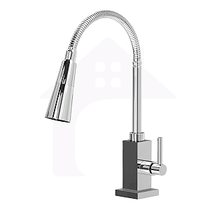 Torneira Flexível Cromada Bancada Conico 2 Jatos cod 1131-8