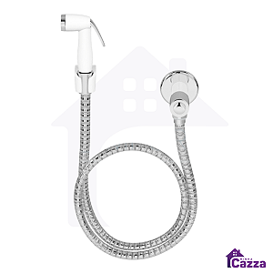 Ducha Higiênica Luxo Abs Branca Acionamento 1/4 De Volta