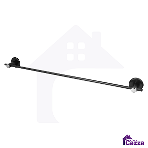 Porta Toalha Stander Preto Fosco 100% Aço inox Preto