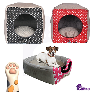 Cama Toca para Cachorro Gato 2 em 1 varias cores e tamanhos
