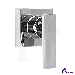 Acabamento de Registro Pressão e Gaveta Quadrado Alavanca Cromado 1/2 3/4 Polegadas