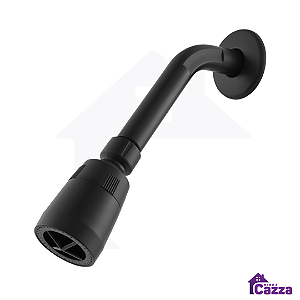 Chuveiro Slim Black ABS Articulado Preto Ducha Para Banheiro -  Piscina - Jardim