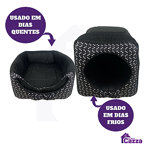 Cama Toca Iglu 3 em 1 para Cachorro e Gato Tamanho EXTRA GGG