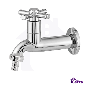 Torneira De Parede Cruzeta Jardim/Tanque ABS Cromada
