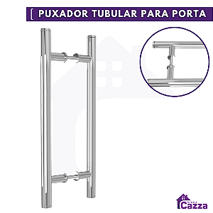 Puxador Alumínio Para Porta Vidro ou Madeira ou Pivotante Barra Chata 30cm a 60cm Comprimento