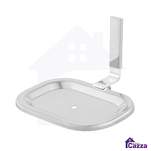 Saboneteira Porta Sabonete Quadrado Alumínio 100% Aço Inox Cromado