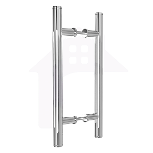 Puxador Para Porta Alumínio Tubular Escovado Tamanho 40 cm COD-116-40