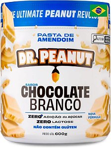 PASTA DE AMENDOIM DR PEANUT 600KG CHOCOLATE BRANCO