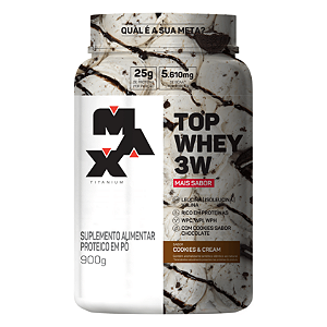 TOP WHEY 3W MAX TITANIUM 900G COOKIES